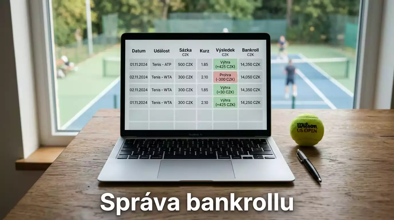 Správa bankrollu při sázení na tenis