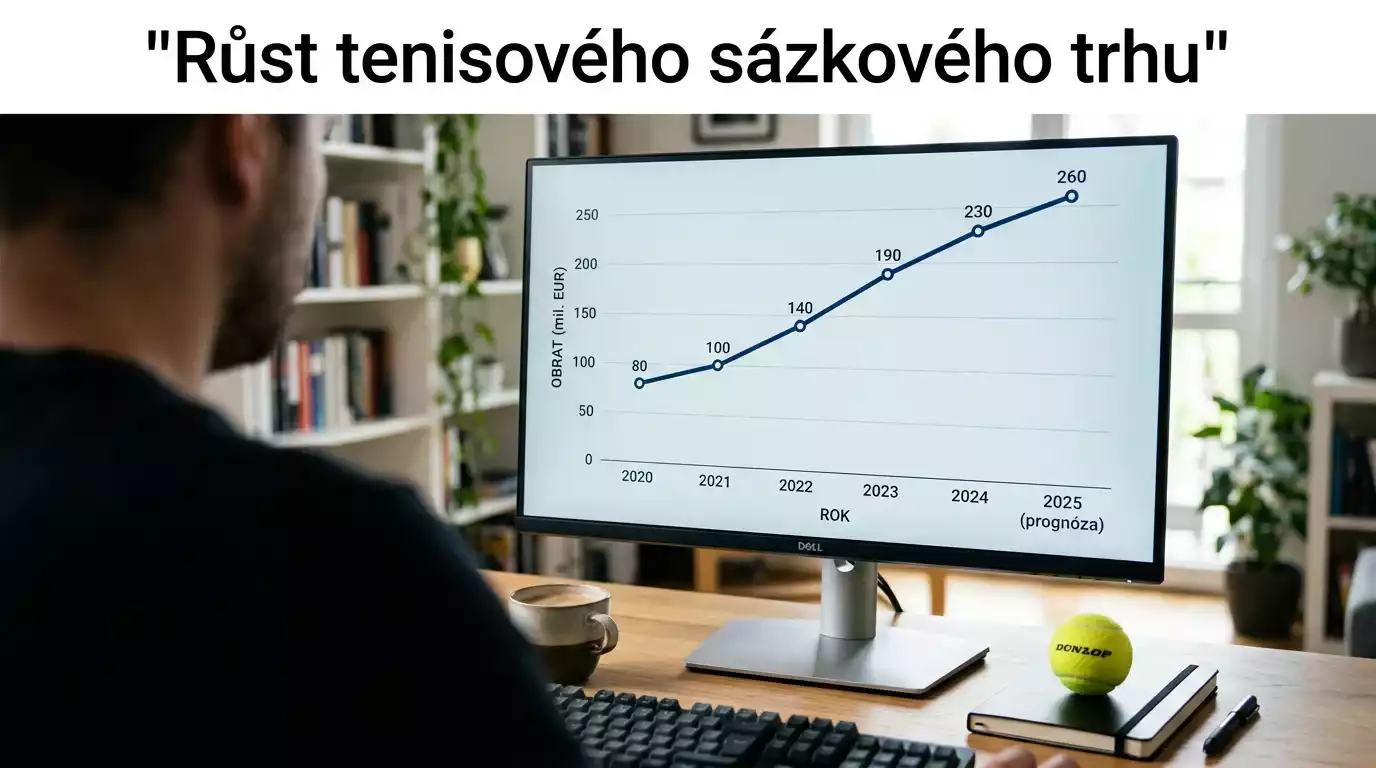 Tenisový sázkový trh - růst segmentu a klíčové statistiky online sázení